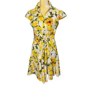 BI. Tendon Floral Lemon Dress Medium